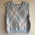 Sincerely Jules Light Blue Knit Sweater Vest size large Photo 0