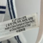 PINK - Victoria's Secret Victoria's Secret Pink White & Black Striped Weekender Seamless Bralette Photo 4