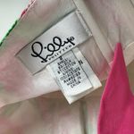 Lilly Pulitzer Floral Midi Dress Sz 2 Cotton Silk Blend Halter Neck Bow Tie Back Photo 10