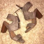 Never Worn! Olive Green Tie Up Heel Brown Size 7.5 Photo 0