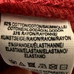 Free People Red/burgandy Velvet Mini Skirt Size 10 Photo 3