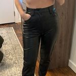 Abercrombie & Fitch Ankle Straight vegan Leather Pants Photo 4