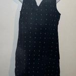 Old Navy Sleeveless V Neck Shift dress/Top black w beige gold stars Large Photo 0