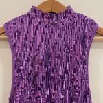 ASOS NWT Purple Sequin Mock neck Sleeveless Mini Dress New Year’s, party, formal Photo 3