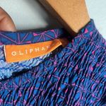 Oliphant Morocco Smocked Tie dress Blue Photo 6