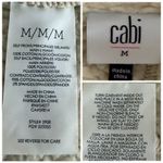 CAbi McQueen Jacket Faux Shearling Trim Soft Knit 3908 Tan Women’s Size Medium Photo 11