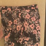 NYDJ Pink and Black large nylon Joggers with Floral Design Photo 6