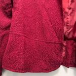 Chico's Dark Red Peplum Style Jacket - Textured Fabric, Size 1 (Small) - EUC Photo 4