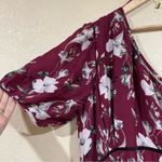 TALULAH La Maison Cannes Burgundy Floral One Shoulder Midi Dress plus size 4XL Photo 5