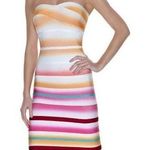 Herve Leger Airbrush rainbow stripe strapless bandage dress size XS extra small Photo 0