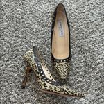 Jimmy Choo  Animal Print Heels with Black Accents Photo 0