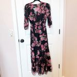 Spy Zone Womens Floral Sheer Whimsigoth Tiered Maxi Dress Sz Small Boho Romance Photo 4