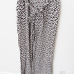 [XÍRENA] Haven Tile Geometric Print Cassi Jumpsuit Belt Flutter Sleeves Sz Large White Photo 7