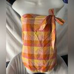 American Eagle Colorful Plaid Strapless Top by  Photo 4