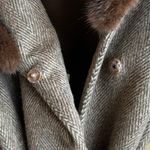 Loro Piana  Cashmere, Wool, & Genuine Fur Coat w Belt Photo 10