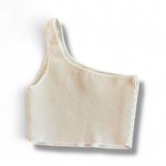 Babaton Aritzia Sculpt Knit One-Shoulder Cropped Tank Stretchy Tight Small Photo 1