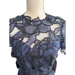 JS Collections Blue Floral Cutout Dress Size 4 NEW New with tags Photo 5