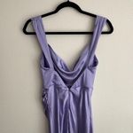 Mate the Label Runaway The‎ Label Purple Slip Dress Cowl Neck Maxi XS Party Cocktail Evening Photo 8