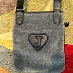 Juicy Couture Y2K Vintage Retro Grey Velvet Crossbody Bag Purse See All Pics Photo 7