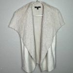 Romeo + Juliet Couture ROMEO & JULIET Cream Faux Fur Sweater Vest Size M Photo 1