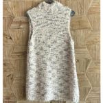 Olivia Sky  Women's Sleeveless Open Front Cardigan Sweater Beige Size M Boho Knit Photo 3