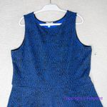 Leota  Women's Cynthia Sleeveless A-Line Dress Black/Blue, women size 2L‎ Photo 2