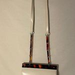 Daniel Ames Elegant White Crossbody Bag with tortoiseshell accents Photo 0
