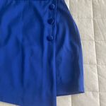 NBD Blue One-Shoulder Cocktail Dress Photo 4