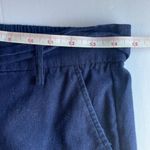 J.Crew 55% Linen 45% Cotton Navy Pull On Pants Tie Belt Side Pockets Wide Leg 2 Photo 9