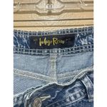 Indigo Rein Womens Distressed Wide Leg Jeans Acid Wash Denim‎ Ripped High Waist Y2K Photo 1