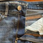 American Eagle  Women’s Skirt Blue Denim Jean Distressed Frayed Hem Size 6 Photo 10