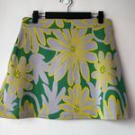 ZARA  Green Floral Retro Mini Skirt M Photo 1