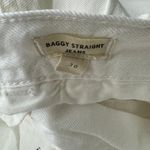 Madewell  Baggy Straight High‎ Rise White Wide Leg Jeans Size 30 Photo 7