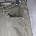 J.Jill Denim Authentic Fit Cropped Women's Olive Jeans With Frayed Hem Green Size 16 Photo 6