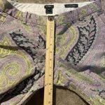J.Crew  Pants Womens 2 Cafe Capri Multicolor Paisley Low Rise Straight Leg Dress Photo 6