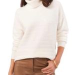 Vince Camuto  Ivory Cream Turtleneck Ribbed Size M Photo 0