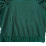 Anthropologie Like New  Dolan Lace Puff Sleeve Sweatshirt Top Green Size Small Photo 6