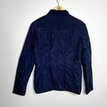 ZARA Blue Quilted Full Zip Jacket Photo 4