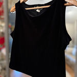 J and K Evening Black Velvet Tank Top Size 14 Photo 0