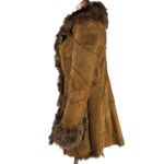 Genuine Shearling Sheepskin Patchwork Penny Lane Leather Coat fits S Photo 5