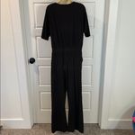 Pact  Revive Deep-V Black Jumpsuit Size Medium Photo 6