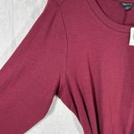Torrid  1 1X T Shirt Dress Burgundy NEW Tie Waist Studded Long Sleeve MSRP $75.50 Photo 4