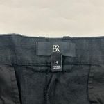 Banana Republic  Black Linen Blend High Rise Relaxed Leg Trouser Pant 14 Photo 3
