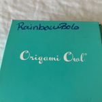 Origami Owl : Silver Tone Rainbow Crystal Ring Pendant Photo 1