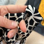 Tacera EUC  Black & White Shift Dress Long Sleeve sz L Photo 4