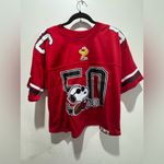 Her Universe Peanuts Joe Cool Snoopy Women's Cropped Football Jersey Photo 2