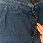 COS  Women’s Relaxed Button-Fly Trouser Jean 12 Flat Front Straight Leg Indigo Photo 2