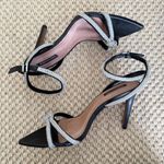 BCBGMAXAZRIA  BCBG Della Rhinestone Wrap Pointed Toe Sandal Heels Black Size 8.5 Photo 3