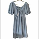 Good Luck Gem NEW  Light Blue Mini Dress Size Small Photo 1