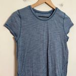 Lululemon - Another Mile Short Sleeve Heathered Blue Athletic Workout Training Photo 3